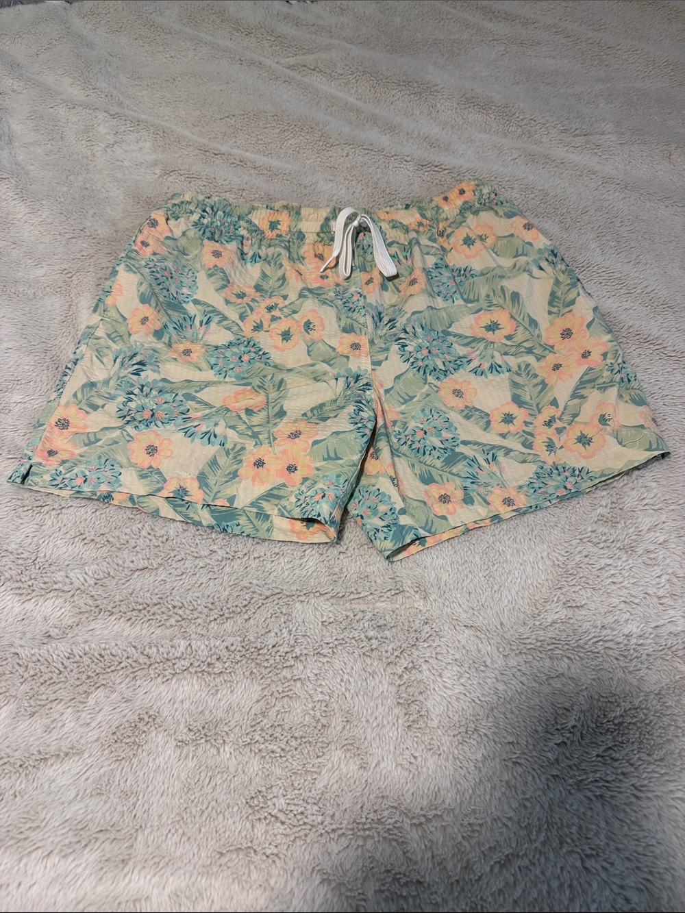 Chubbies 5.5” seersucker swim trunks